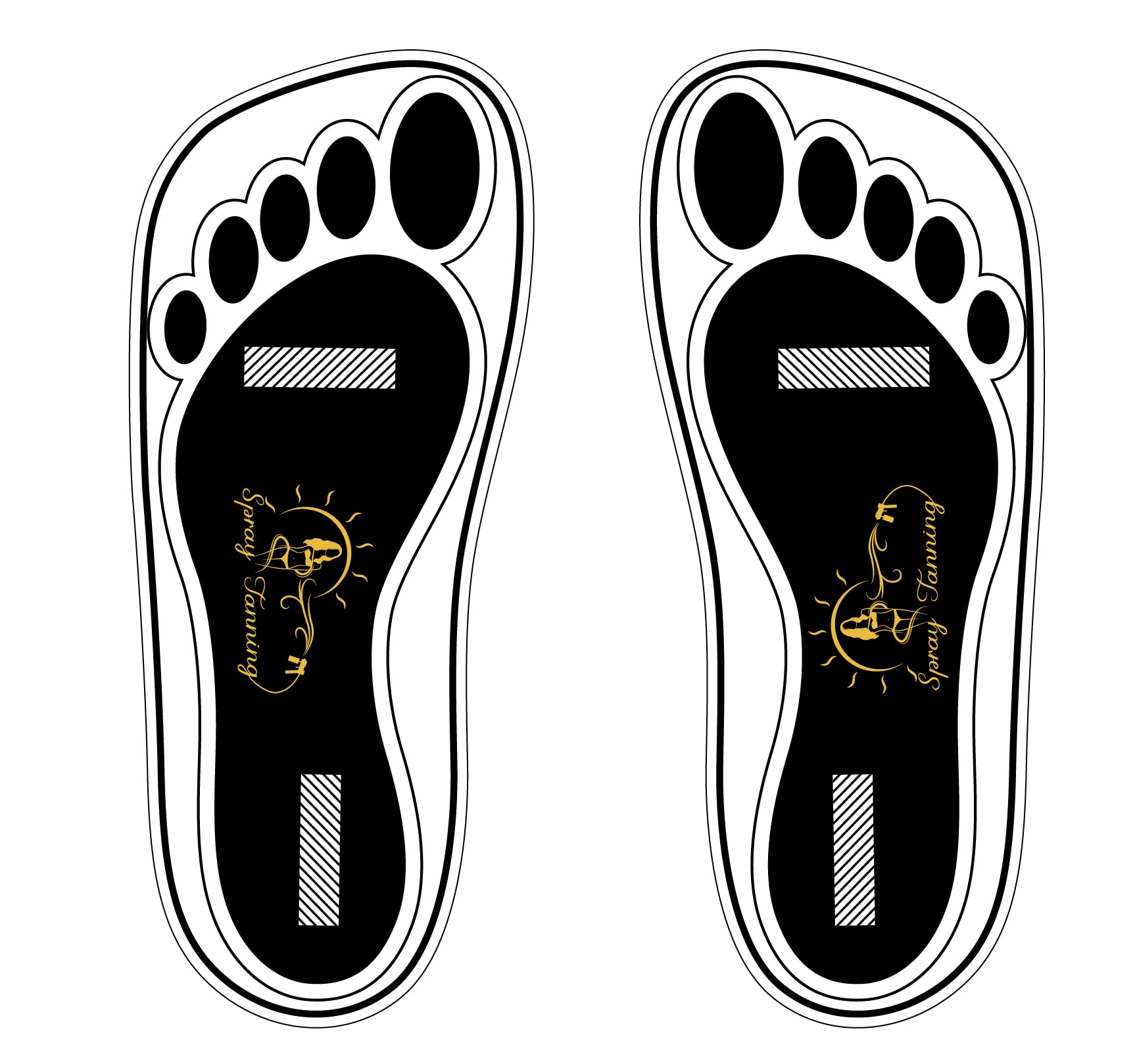 HeeStar 60 Pairs Disposable Black Tanning Feet Pads – Soles Protection for Spray Tans