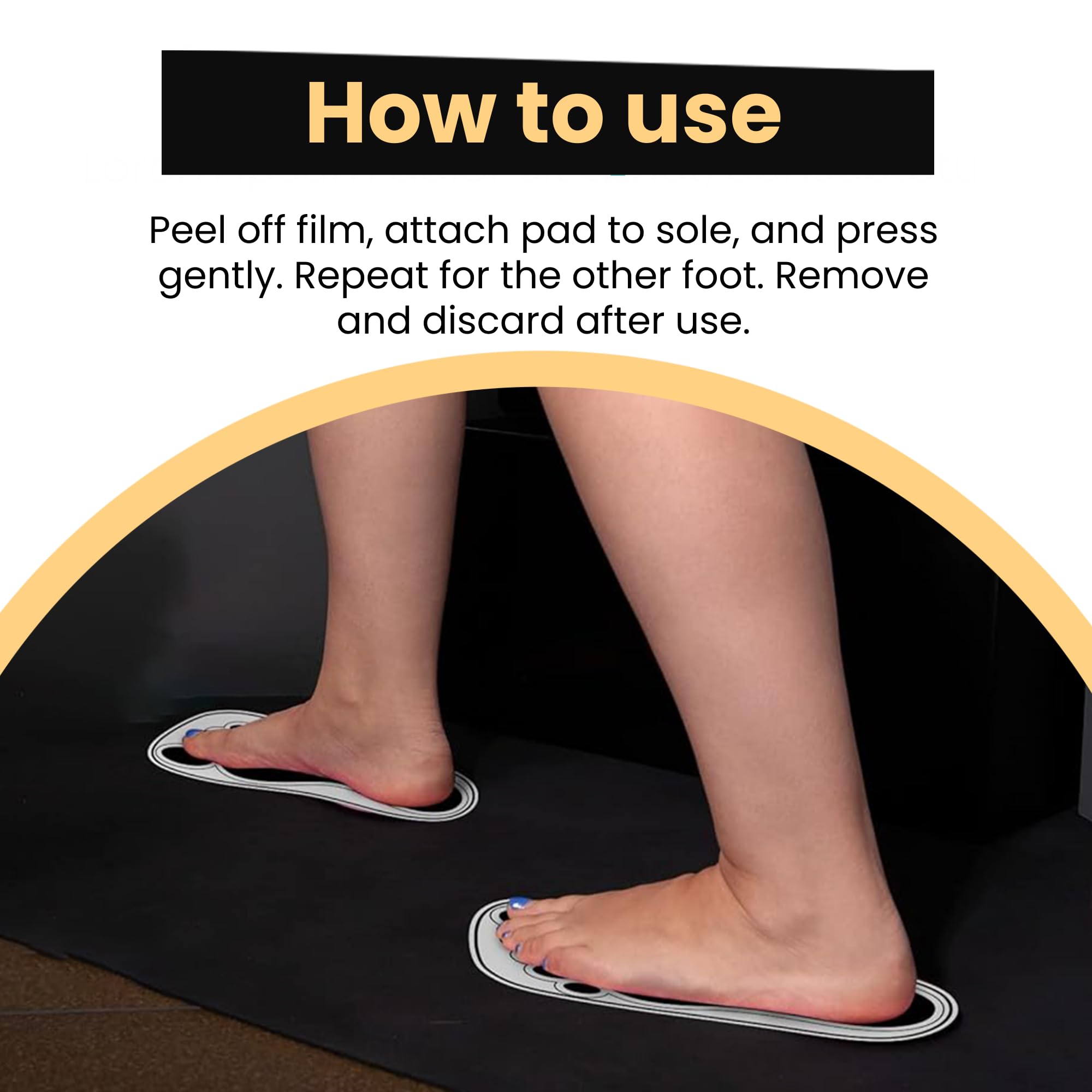 HeeStar 60 Pairs Disposable Black Tanning Feet Pads – Soles Protection for Spray Tans
