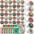 Heigble 48-Count Christmas Lip Balm Set | Honey Scented Tin Can Lip Care & Festive Gift Favors