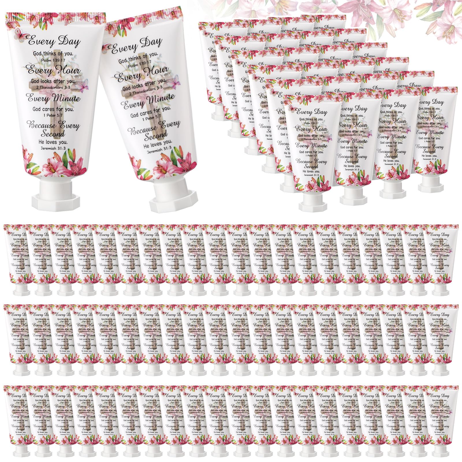 Heigble 50-Pack Bible Hand Cream Gift Set – Christian Gifts for Women