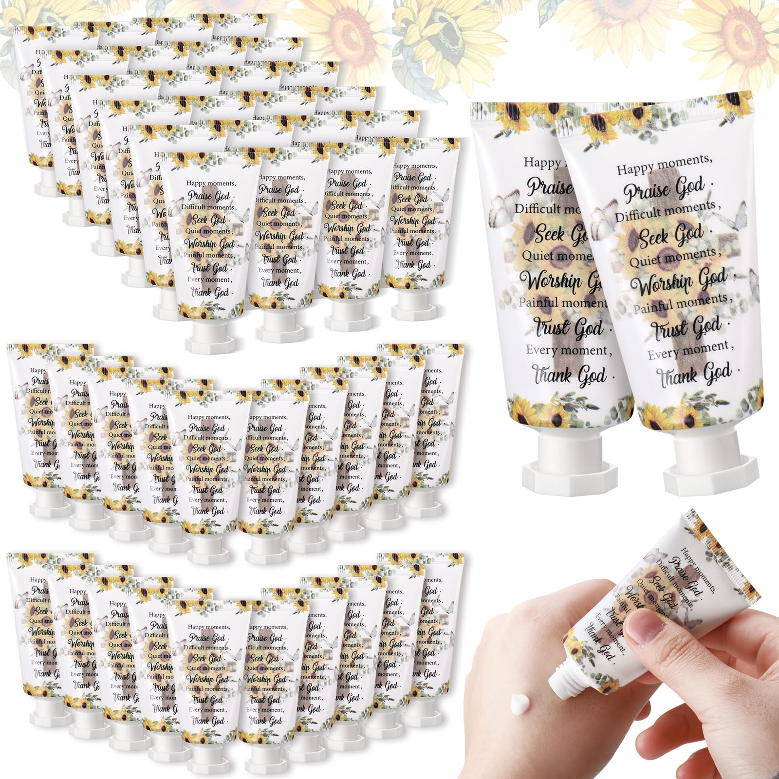 Heigble 50 Pack Bible Hand Cream Gift Set – Christian Gifts for Women