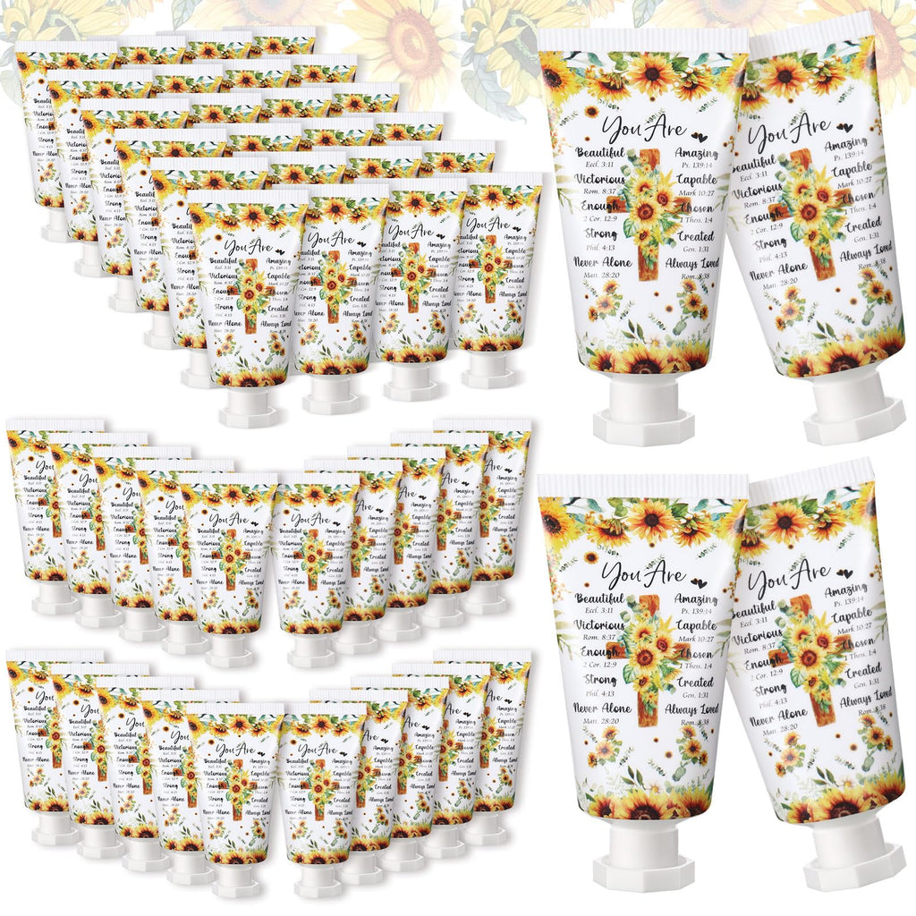 Heigble 50-Pack Bible Hand Cream Gift Set — Sunflower Design, Travel Size