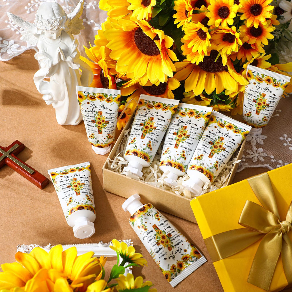 Heigble 50-Pack Bible Hand Cream Gift Set — Sunflower Design, Travel Size