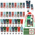 Heigble Christmas Hand Cream Gift Set – 12x Hand Cream, 12x Lip Balm, Gauze Bags & Thank You Cards