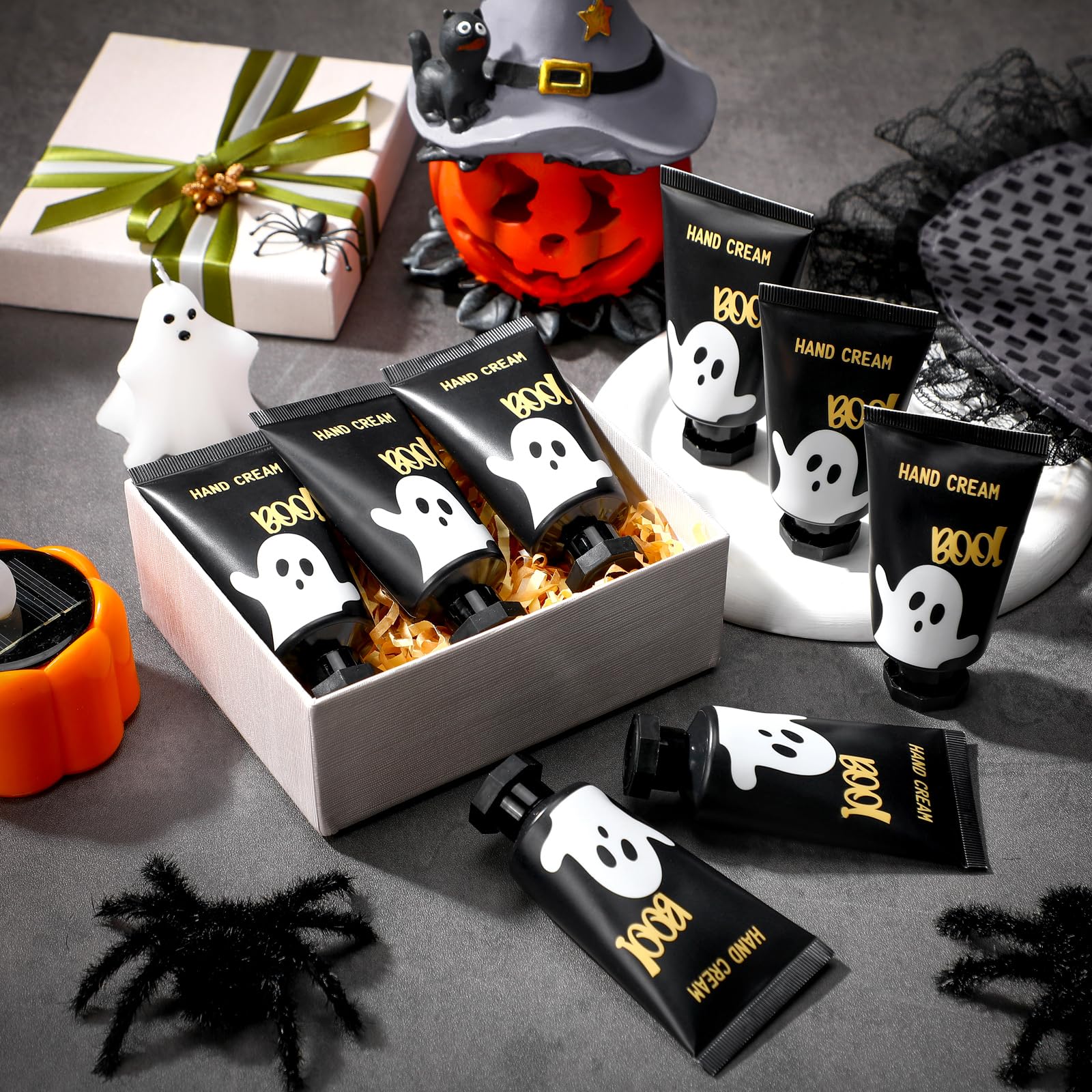 Heigble 48-Count Halloween Ghost Hand Cream Set – 30ml Travel-Size Gift Pack