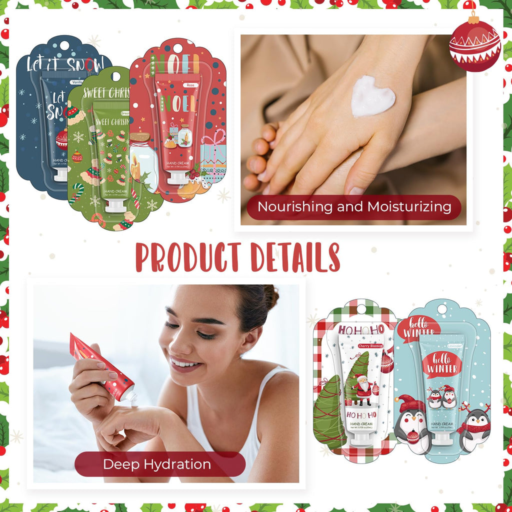 Heigble 30-Piece Christmas Hand Cream Set – Festive Scents & Travel-Size Moisturizers