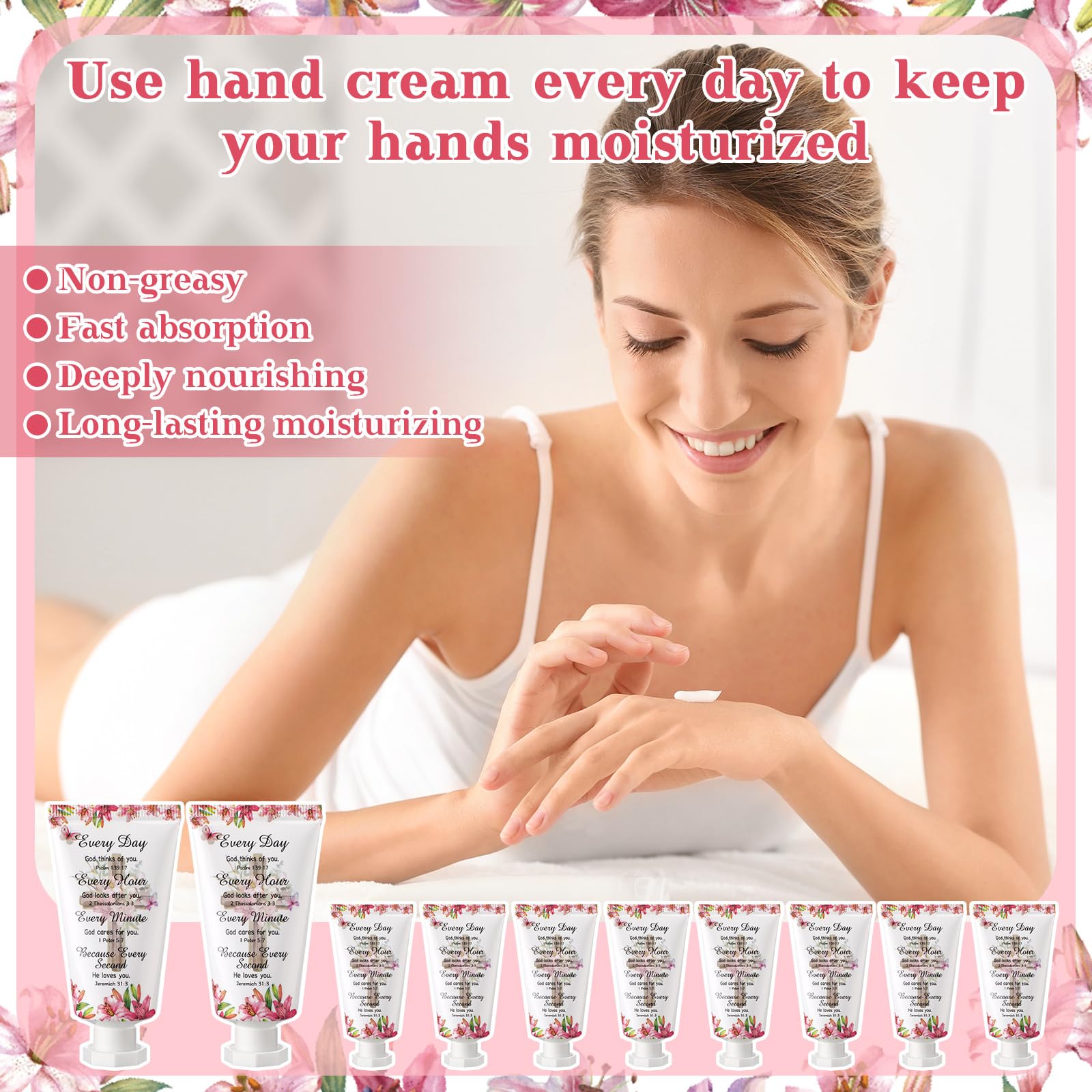 Heigble 50-Pack Bible Hand Cream Gift Set – Christian Gifts for Women