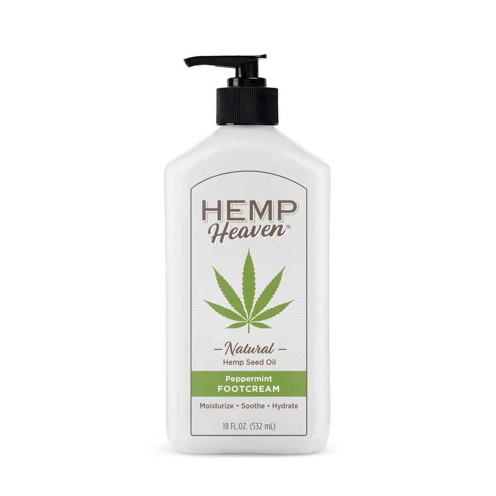Hemp Heaven Hemp Foot Cream – Tea Tree Scent, 18 oz, Paraben-Free, EWG Verified, Made in USA