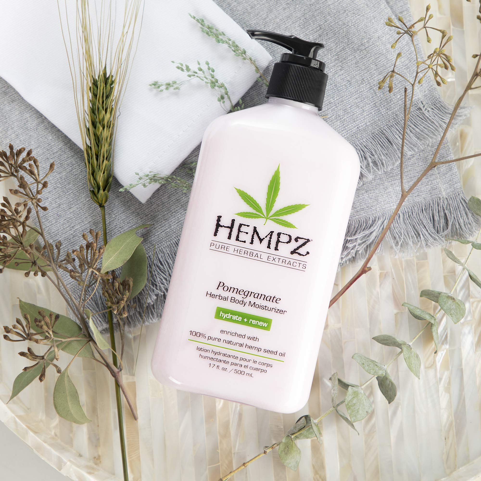 HEMPZ Body Lotion - Pomegranate & Bright Citrus | Daily Moisturizing Cream 17oz