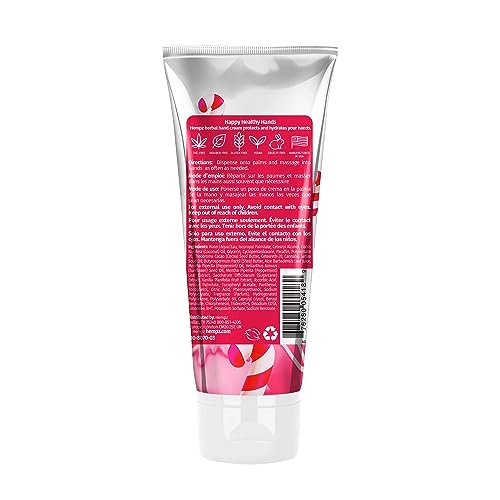 Hempz Candy Cane Lane Hand Cream – Limited Edition 3 oz Travel Size with Shea Butter