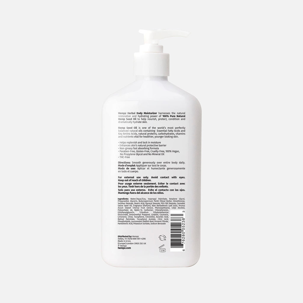 Hempz Cherry Blossom Limited Edition Body Lotion - 17 oz Daily Moisturizer