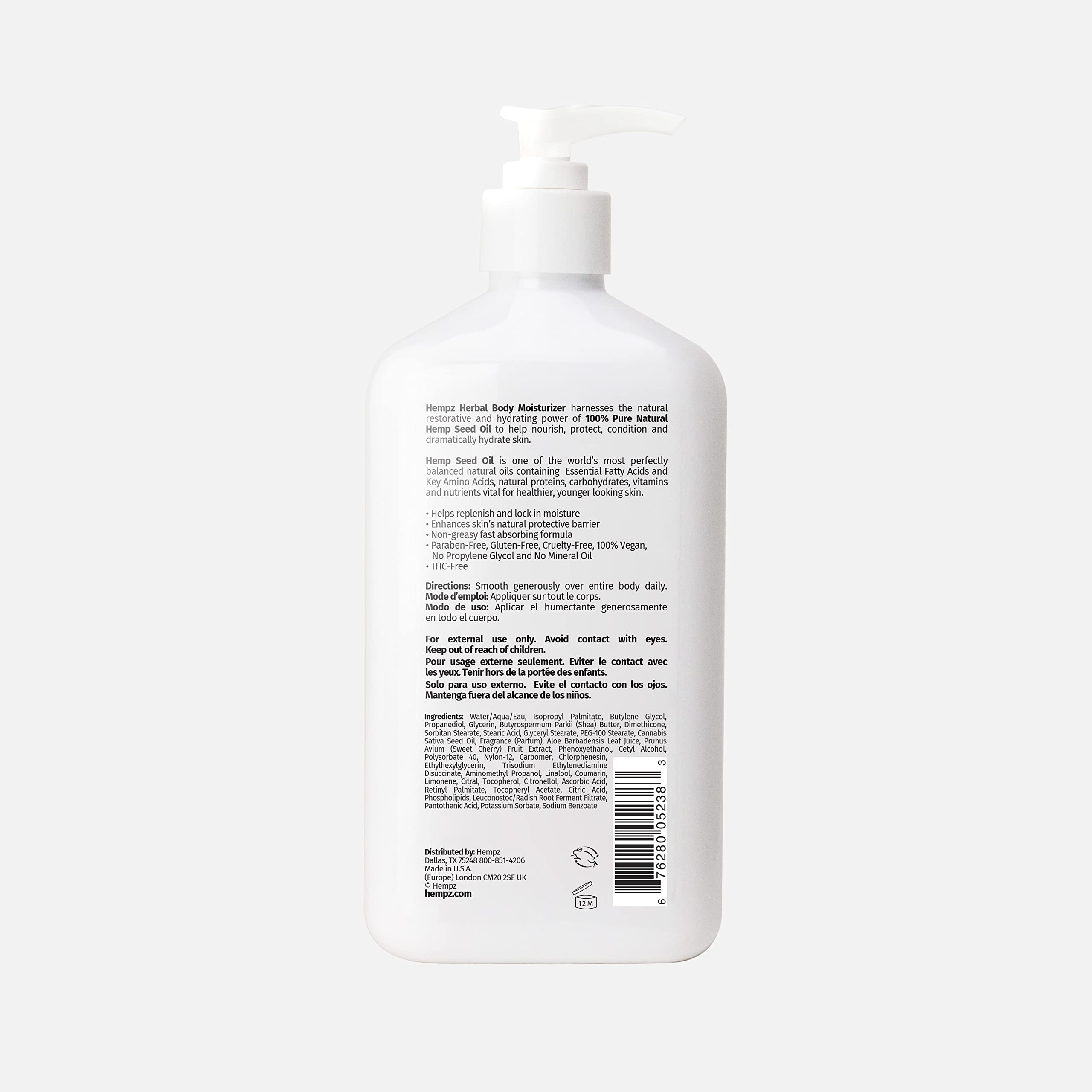 Hempz Cherry Blossom Limited Edition Body Lotion - 17 oz Daily Moisturizer