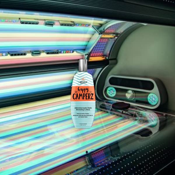HEMPZ Happy Camperz Natural Bronzer – Hydrating Self-Tanning Lotion for Beach, Sun & Tanning Beds