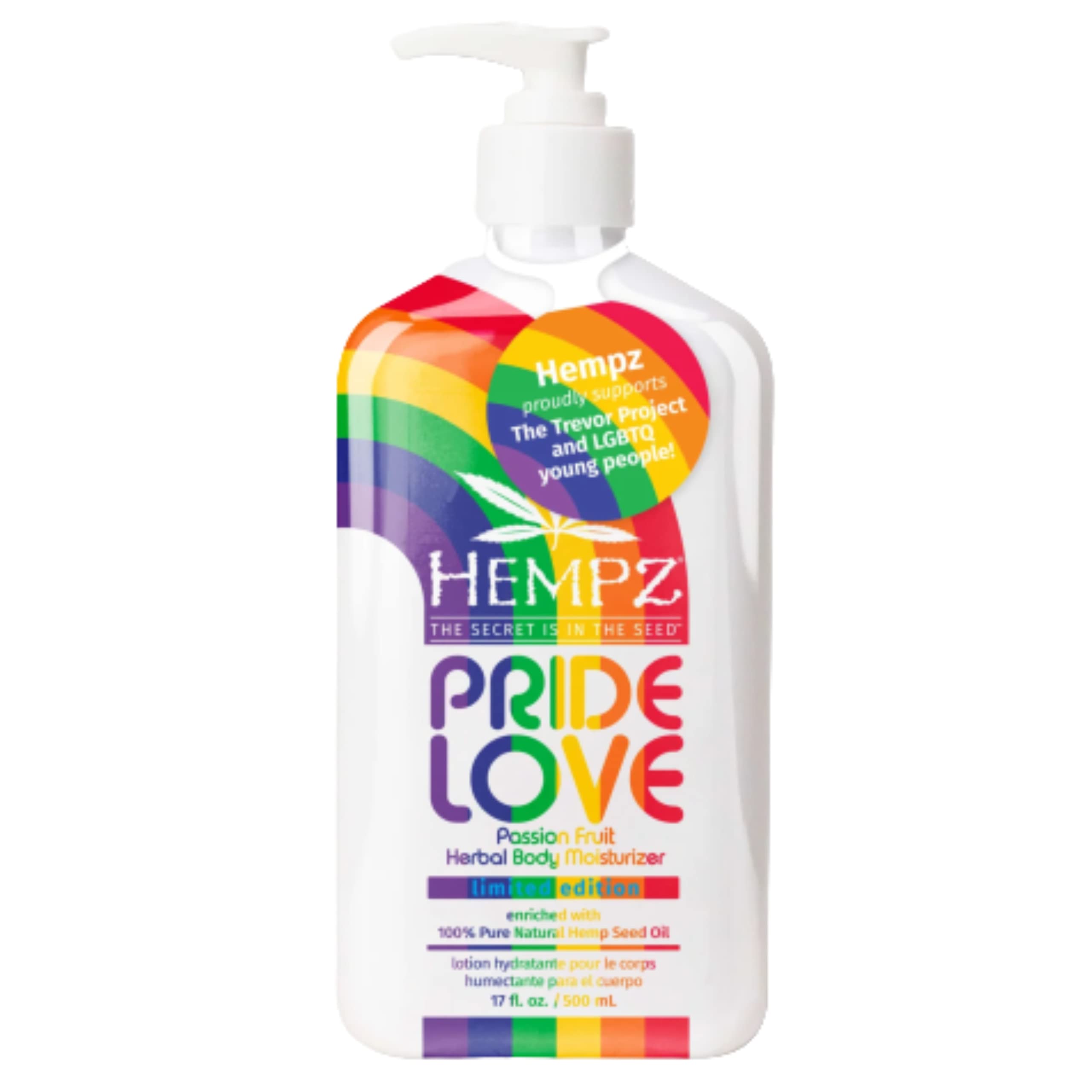 Hempz Body Lotion – Passion Fruit Pride Love | Limited Edition Daily Moisturizer