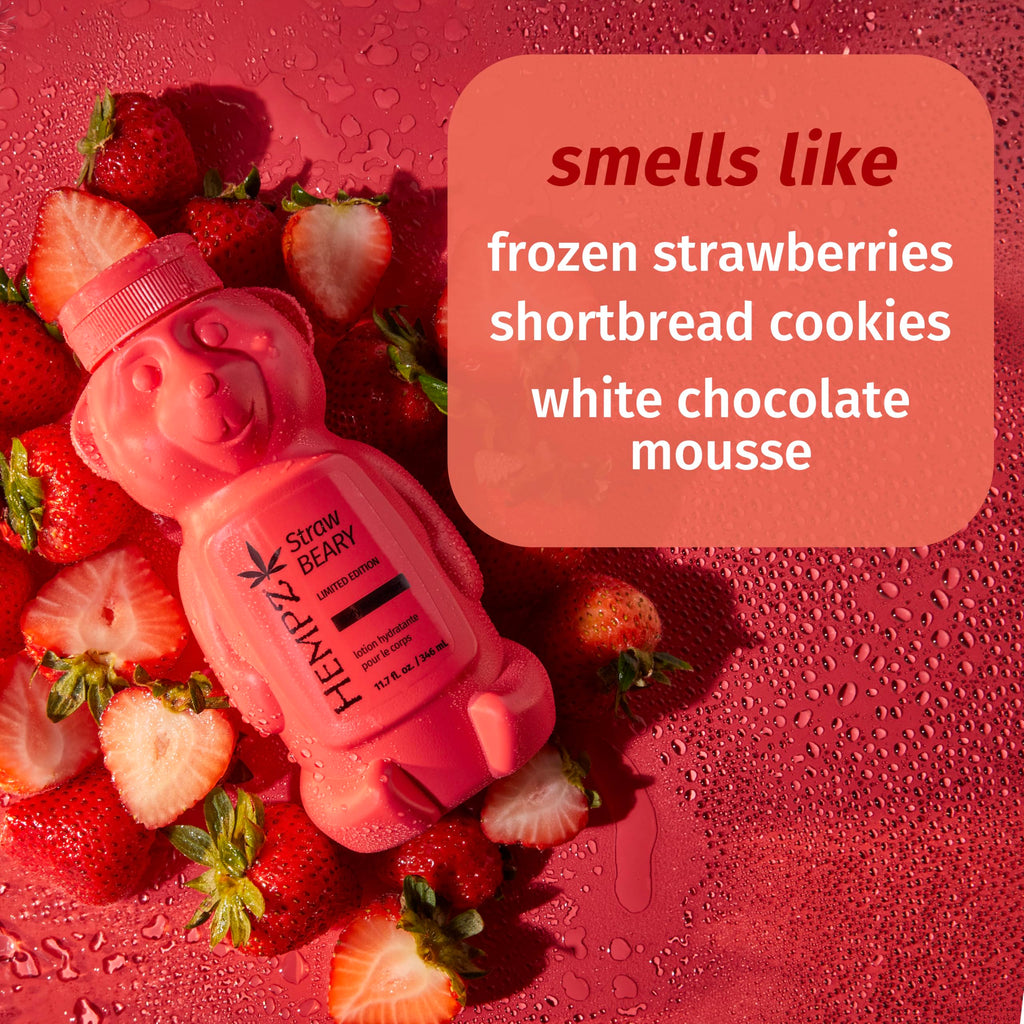 Hempz Limited Edition Strawbeary Body Moisturizer – Hydrating Lotion 11.7 oz