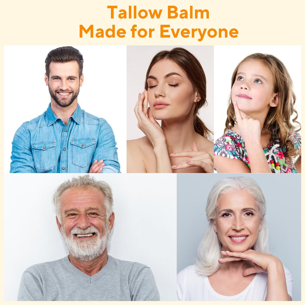 Henjaca Beef Tallow Balm for Skin – Whipped, Organic, 5 oz