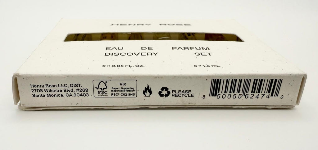 Henry Rose Eau de Parfum Discovery Set – 6 x 0.05 fl oz / 1.5 ml Travel Vial Fragrances