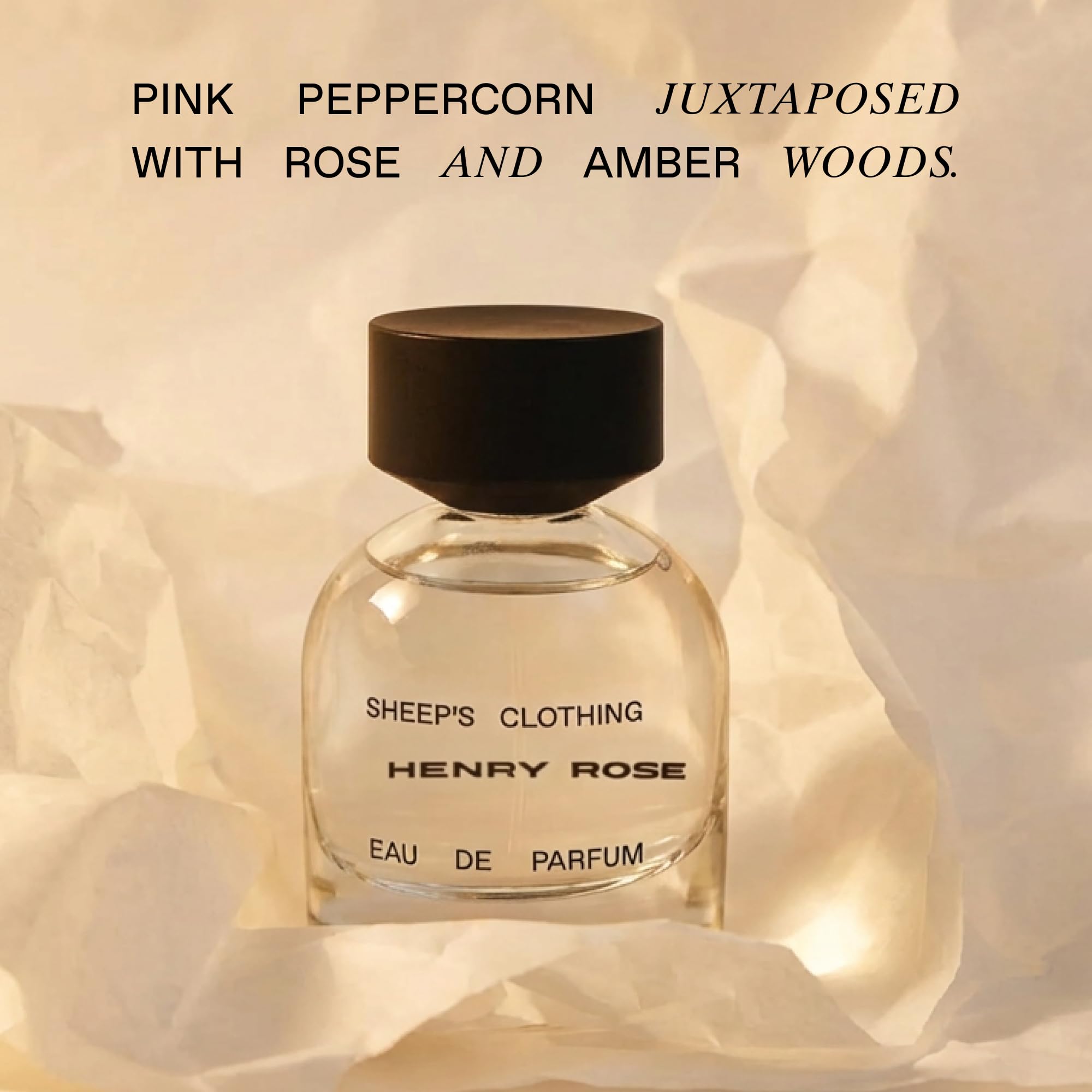 Henry Rose Sheep's Clothing – Unisex Woody Floral Perfume (1.7 fl oz) with Rose Absolute & Amber | EWG Verified