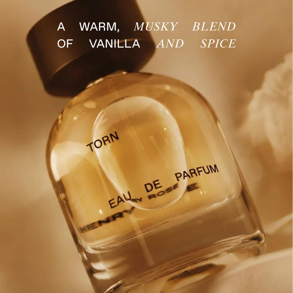 Henry Rose Torn – Unisex Vanilla Perfume with Freesia, Rose & Jasmine | EWG Verified, Cruelty-Free, 1.7 fl oz