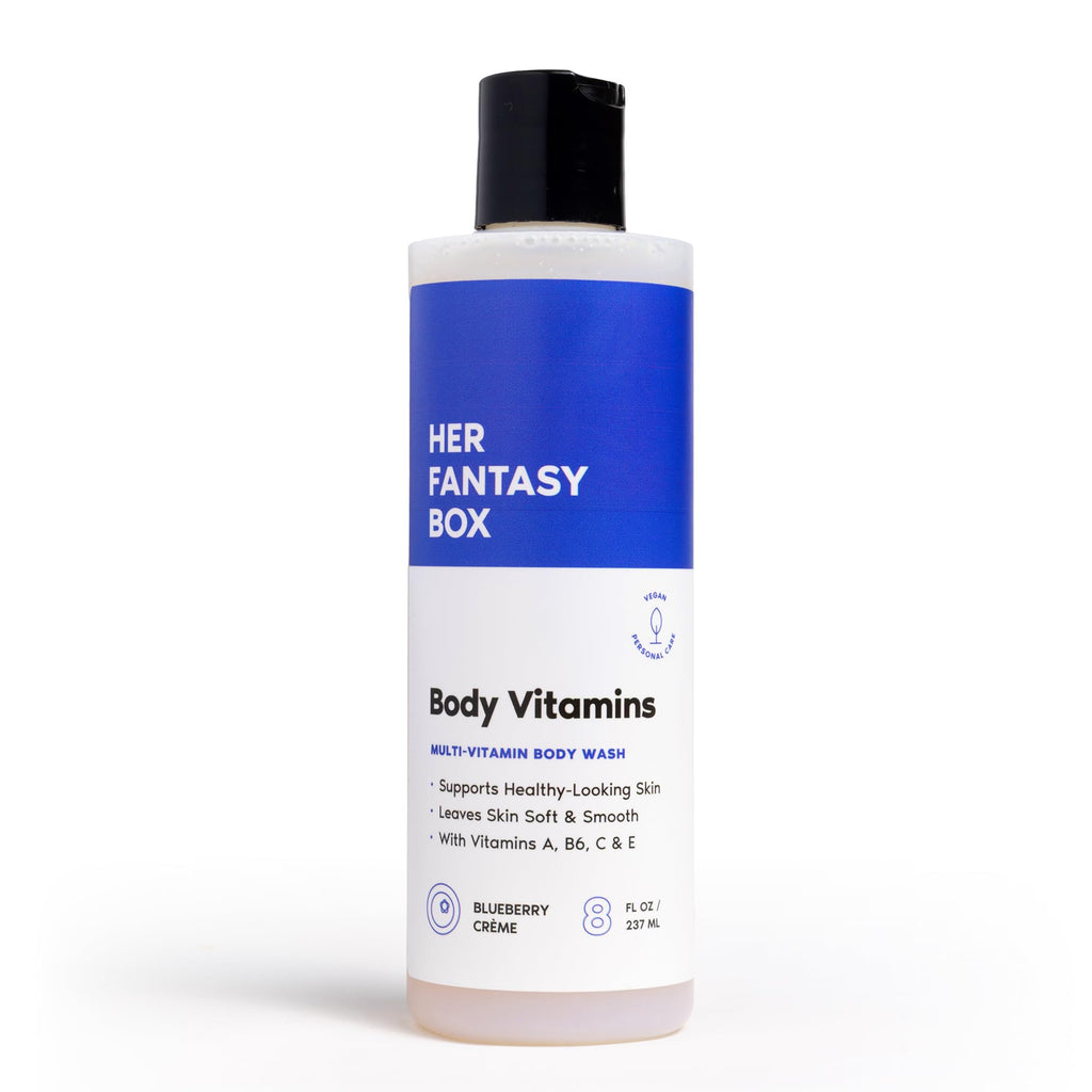 Her Fantasy Box Body Vitamins 16oz | Hydrating Body Cleanser with Vitamin Complex