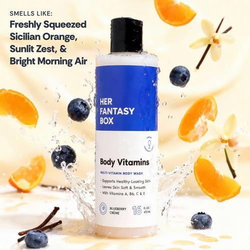 Her Fantasy Box Body Vitamins 16oz | Hydrating Body Cleanser with Vitamin Complex