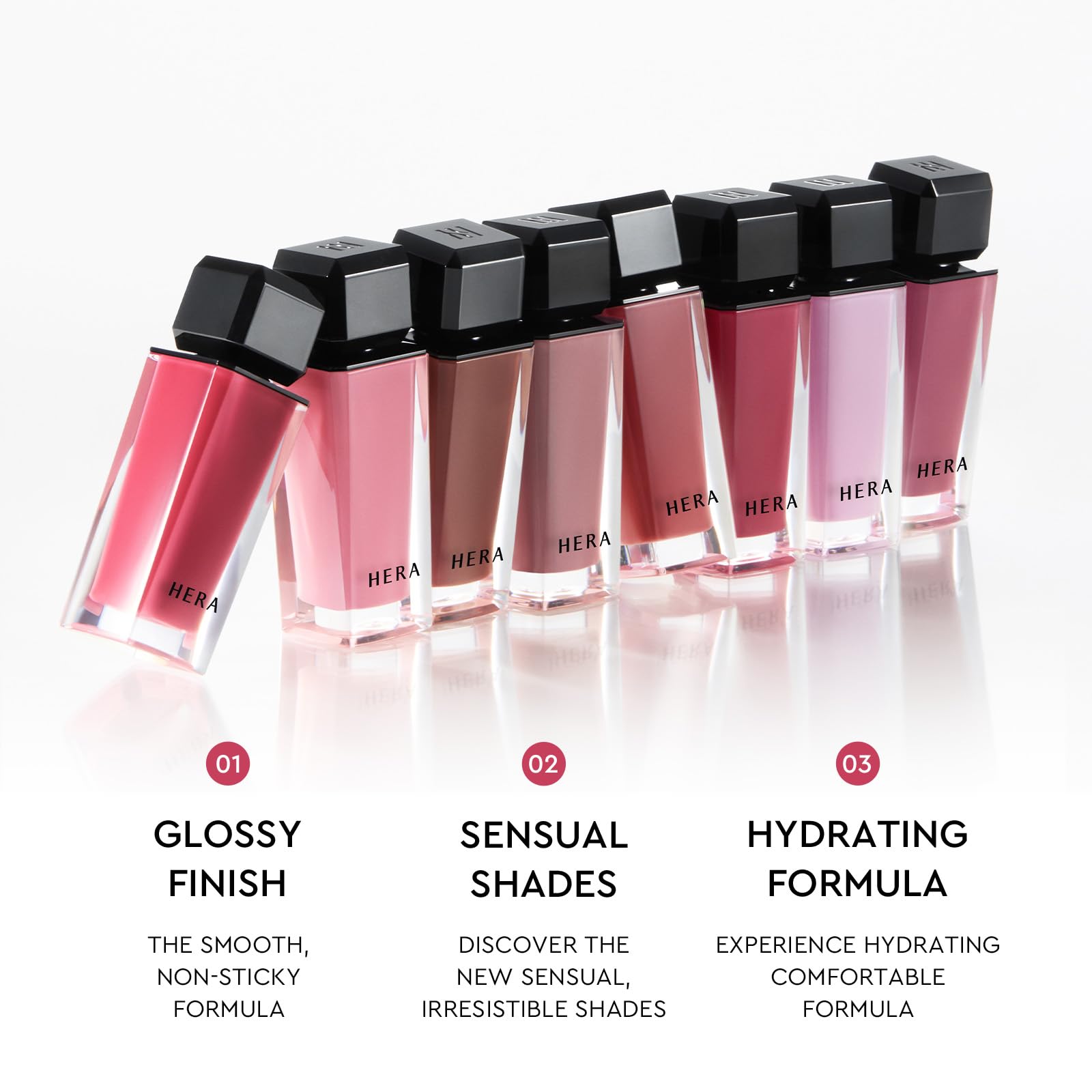 HERA Sensual Nude Lip Gloss #102 Flirty – Sheer, Non-Sticky Hydrating Gloss (0.17 oz)