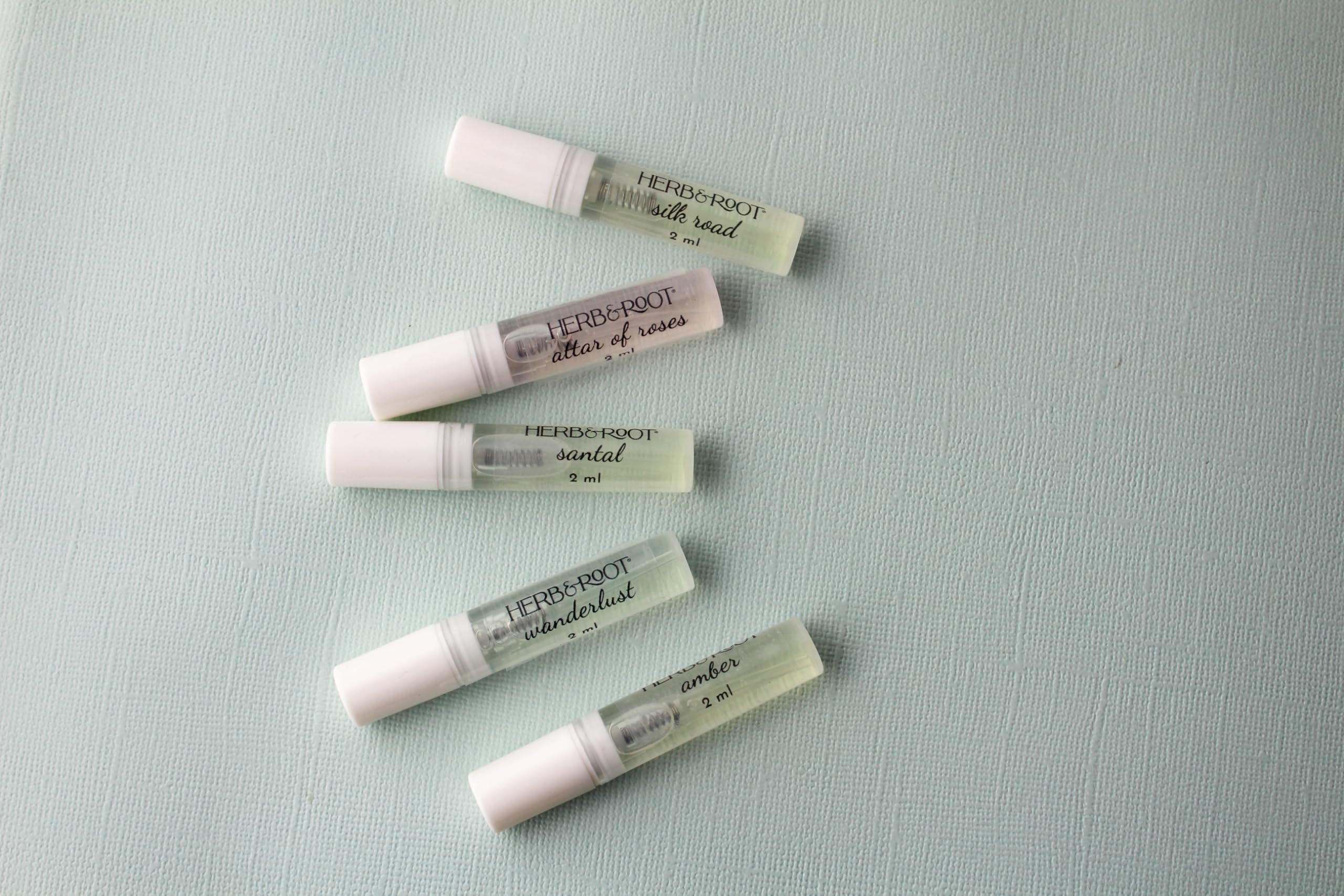 Herb & Root Perfume Discovery Set — 5 Clean, Gender-Neutral Fragrances (Paraben-Free)