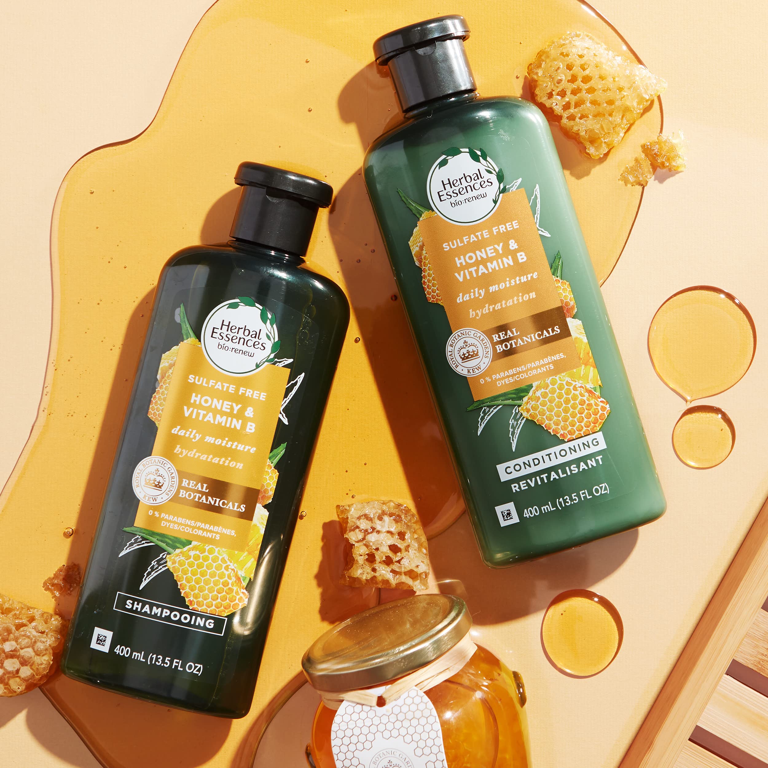 Herbal Essences Bio: Renew Honey & Vitamin B Conditioner — Sulfate-Free, Color-Safe, 13.5 oz