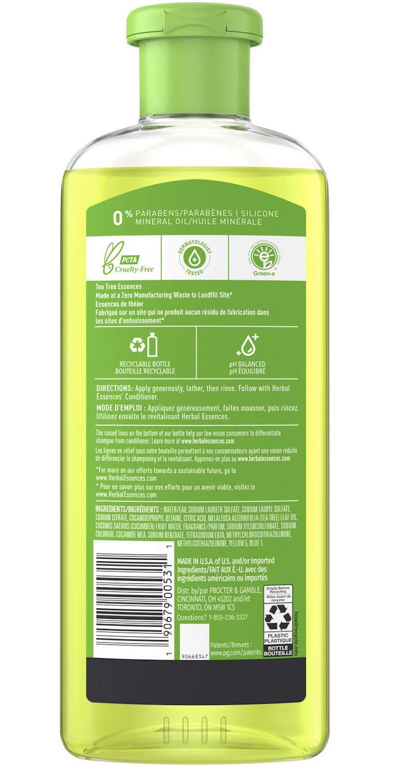 Herbal Essences Tea-Lightfully Clean Refreshing Shampoo 11.7 oz – Gentle Daily Clarifying