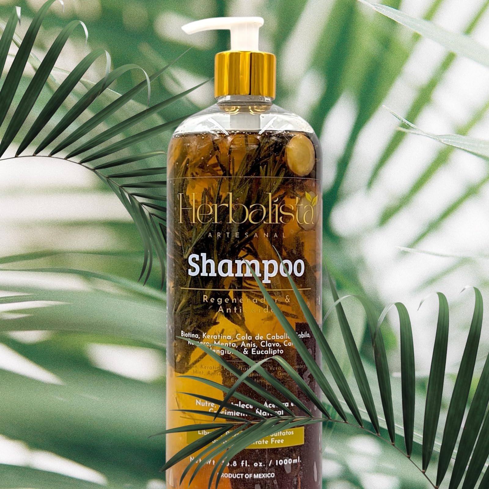 HERBALISTA Viral Herbal Shampoo 1000ml – Real Botanicals for Strength, Nourishment & Natural Shine