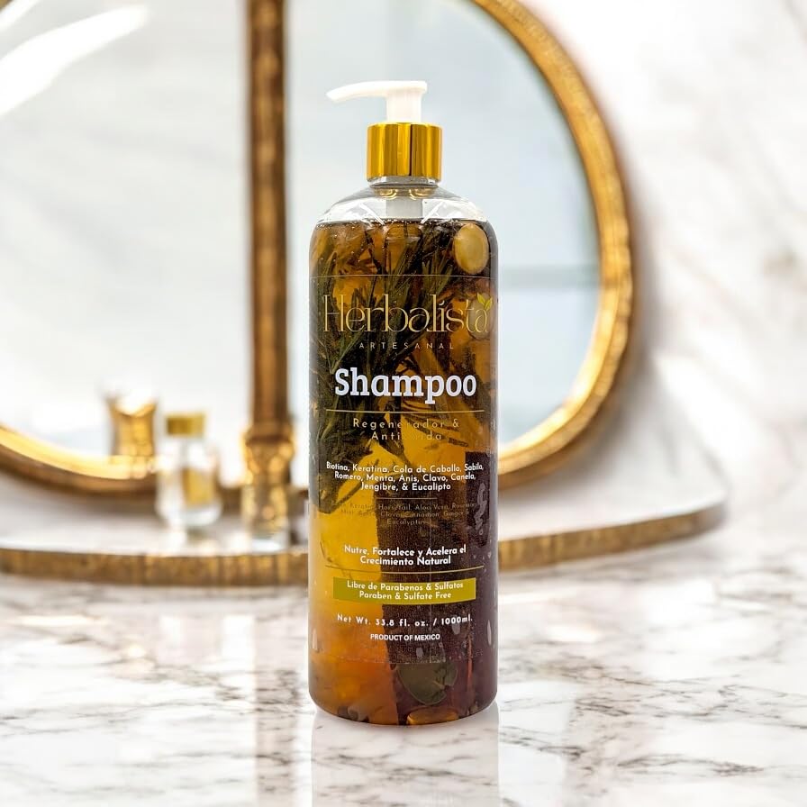 HERBALISTA Viral Herbal Shampoo 1000ml – Real Botanicals for Strength, Nourishment & Natural Shine