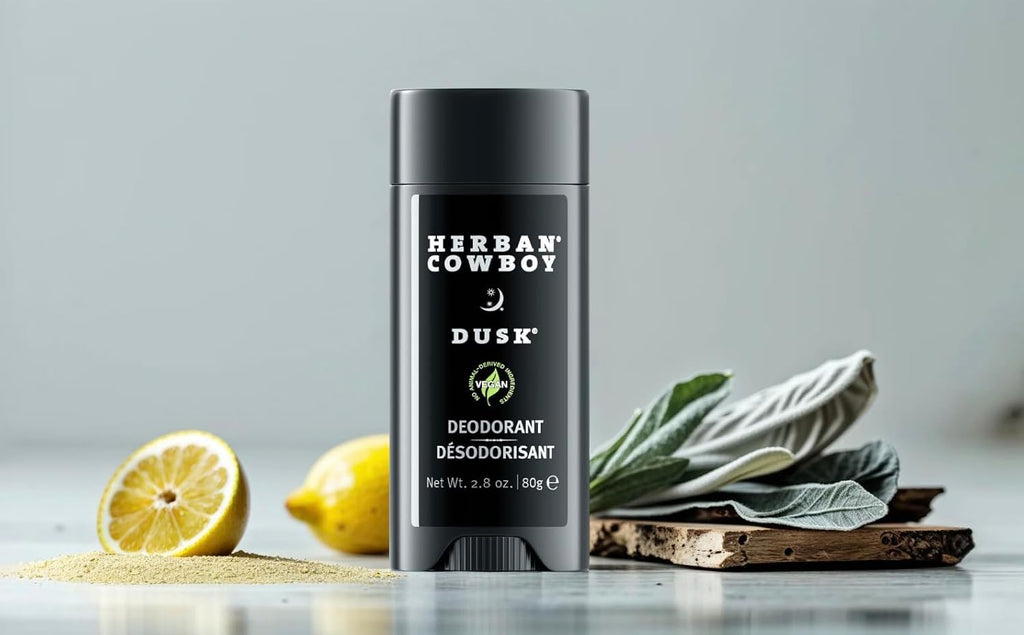 Herban Cowboy Forest Aloe Deodorant Dusk – Aluminum-Free, Cedar, Mandarin & Black Pepper (2-Pack)