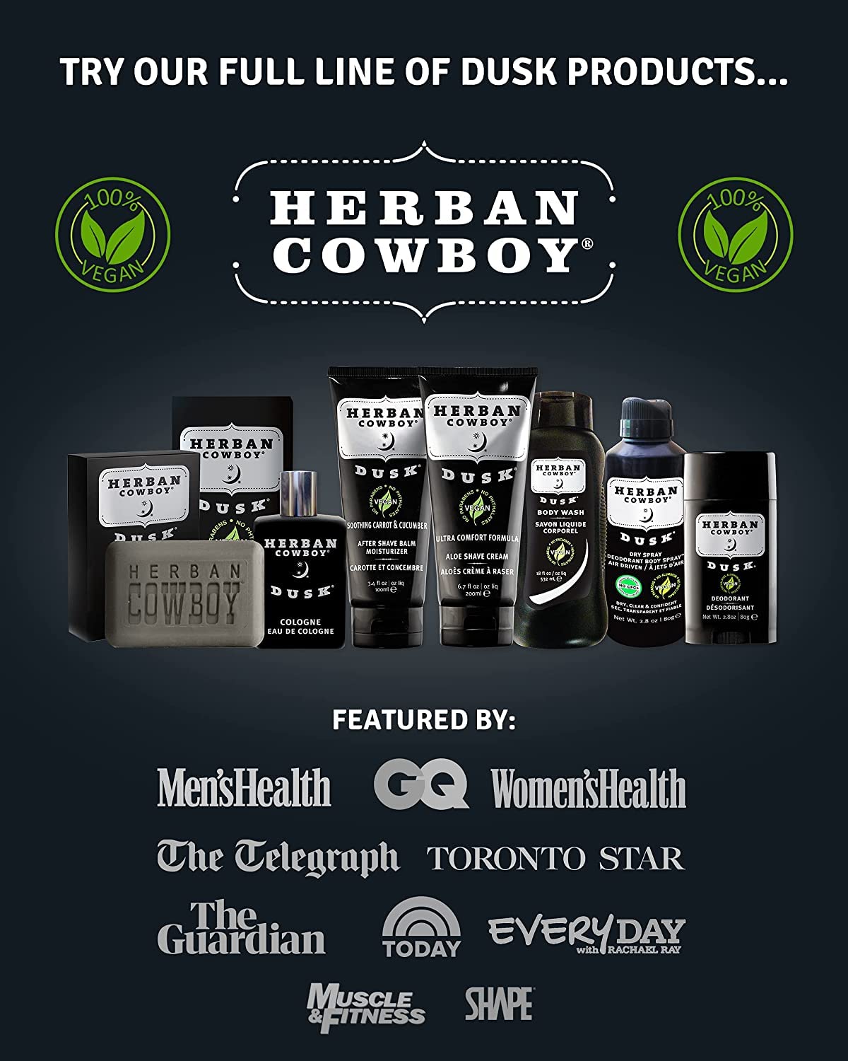 Herban Cowboy Deodorant Dusk Maximum Protection – 2.8 oz | Aluminum-Free