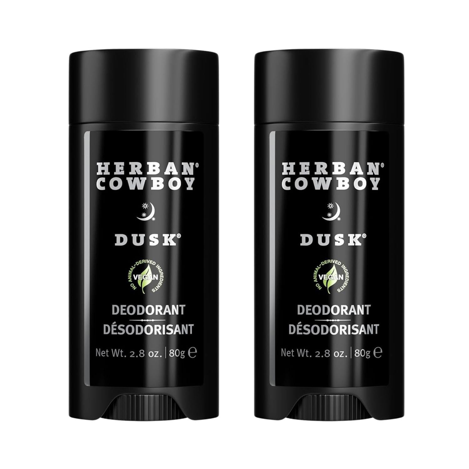 Herban Cowboy Forest Aloe Deodorant Dusk – Aluminum-Free, Cedar, Mandarin & Black Pepper (2-Pack)