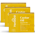 Herbishh Castor Oil Shampoo Bar – Nourishing Solid Shampoo for Hair Growth & Thinning Hair | Pack of 3