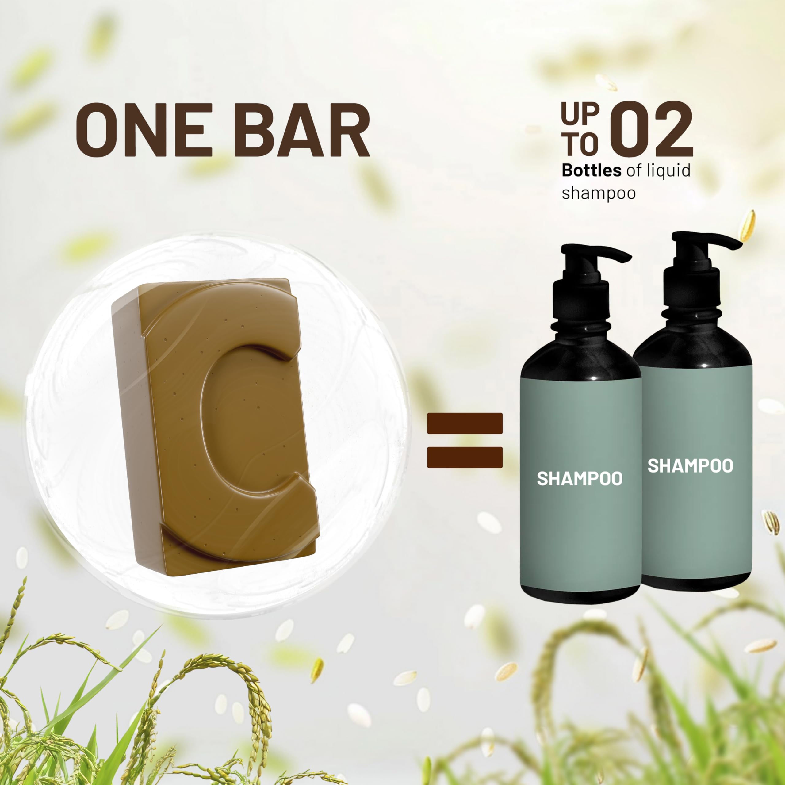 Herbishh 4-Pack Solid Conditioner Bars – Coconut Oil, Purple Toner, Rosemary Biotin & Rice Water