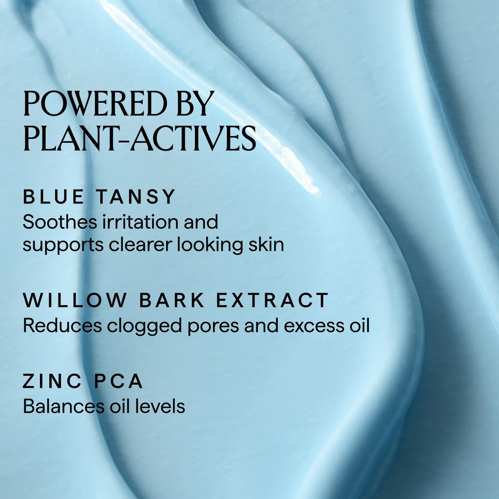 HERBIVORE Aquarius Pore Purifying Clarity Cream – Daily Moisturizer with BHA for Oily Skin, Vegan & Cruelty-Free, 50mL