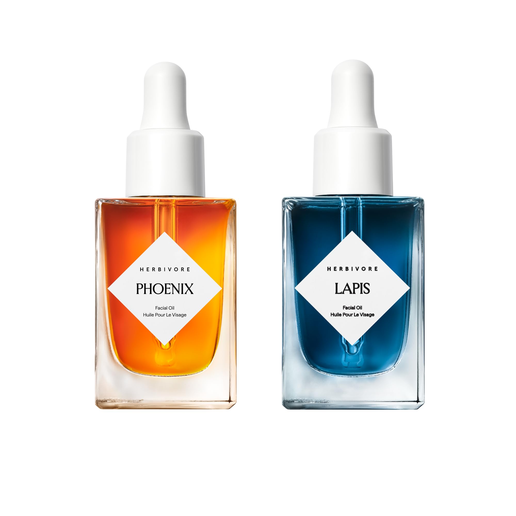 HERBIVORE Balance + Renew Skincare Set – Lapis Blue Tansy & Phoenix Rosehip Oils for Balanced, Hydrated Skin