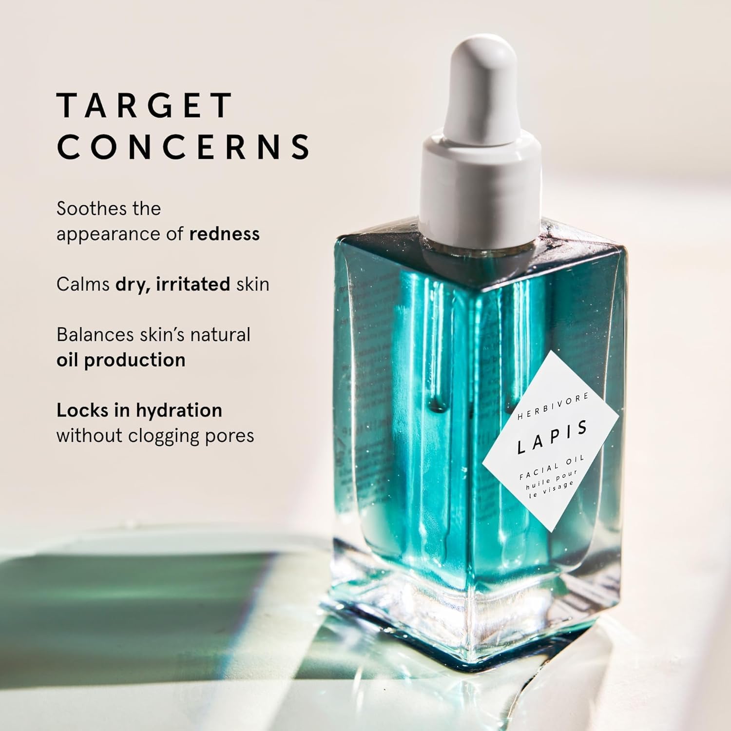 HERBIVORE Balance + Renew Skincare Set – Lapis Blue Tansy & Phoenix Rosehip Oils for Balanced, Hydrated Skin