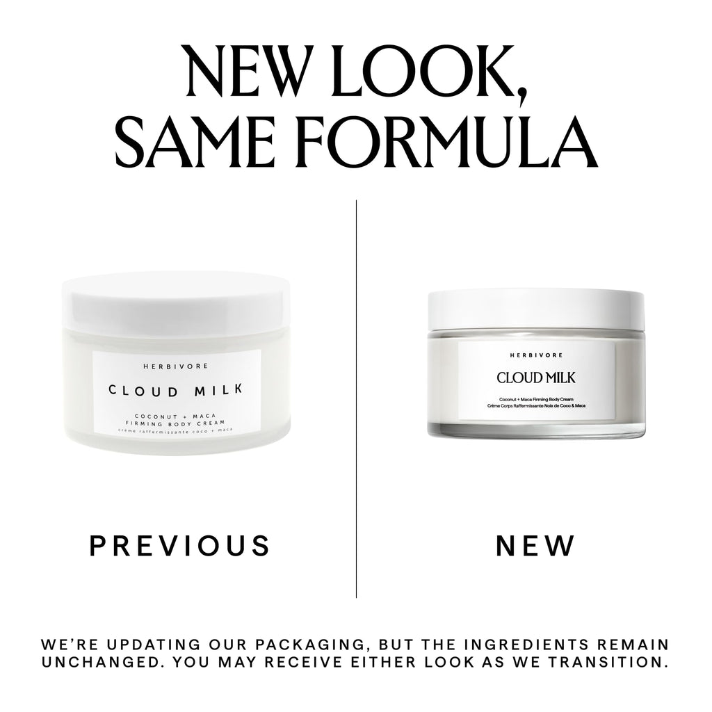 HERBIVORE Cloud Milk Coconut + Maca Firming Body Cream | Fast-Absorbing Vegan Moisturizer