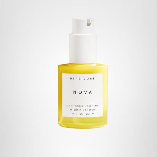 HERBIVORE Nova 15% THD Vitamin C + Turmeric Serum – Brightening for Dark Spots | Vegan, Cruelty-Free, 30 mL