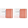 HERBIVORE Pink Clay Gentle Cleansing Bar Soap for Face & Body – Vegan, French Pink Clay, 4 oz (2 Pack)