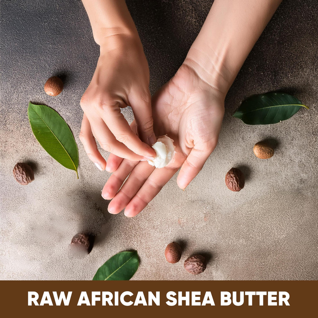 HERBOGANIC Pure Raw African Shea Butter – 5 lb Unrefined Organic Ivory/Yellow, Ghana