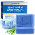Hermon Antifungal Cleansing Soap – Ringworm Care (Tea Tree & Sulfur) 2-Pack