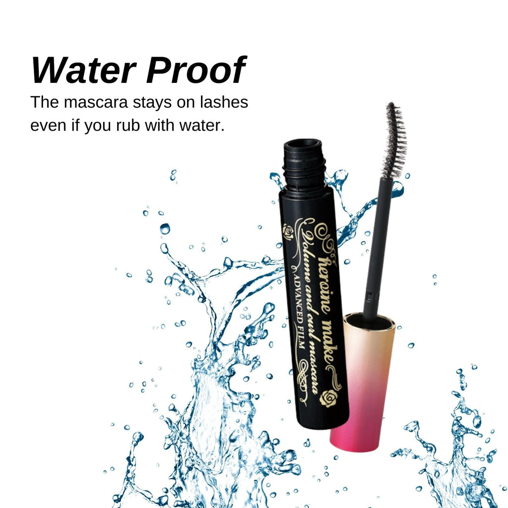 Heroine Make Tubing Mascara Waterproof & Long-Lasting with Curvy Brush | Made in Japan by KISSME