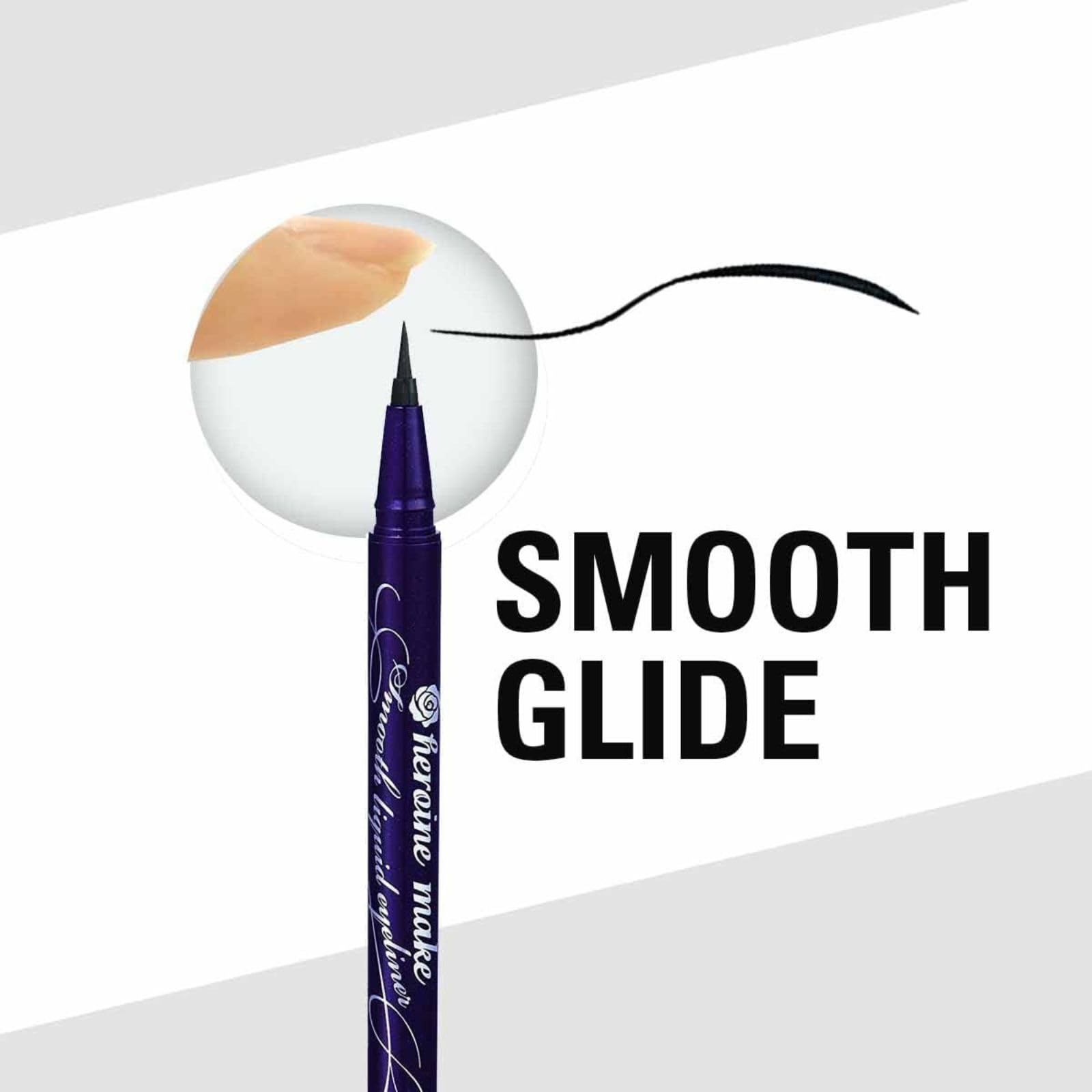 Heroine Make Cat Eye Liner 0.1mm – Waterproof, Long-Lasting, Hypoallergenic, Made in Japan