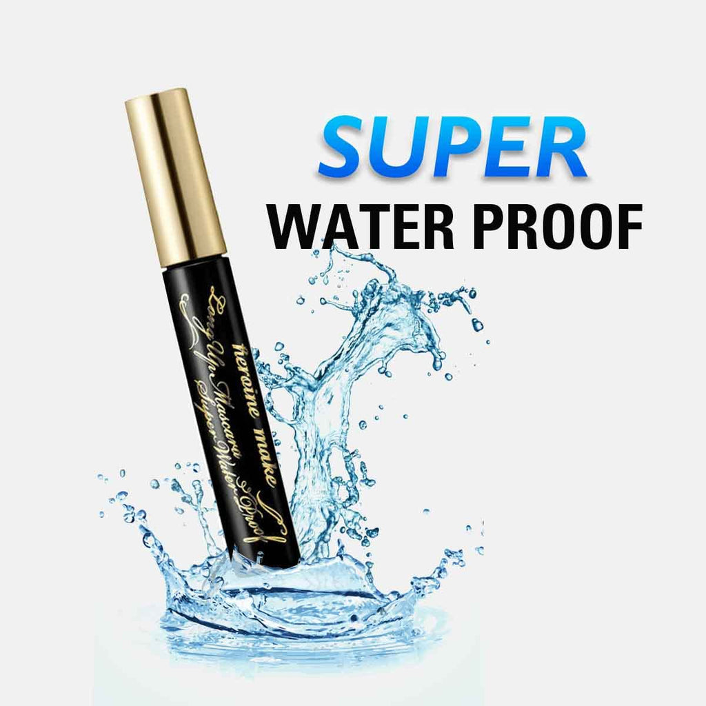 Heroine Make Mascara Black — Waterproof 5mm Long-Fiber for Length & Volume, Made in Japan
