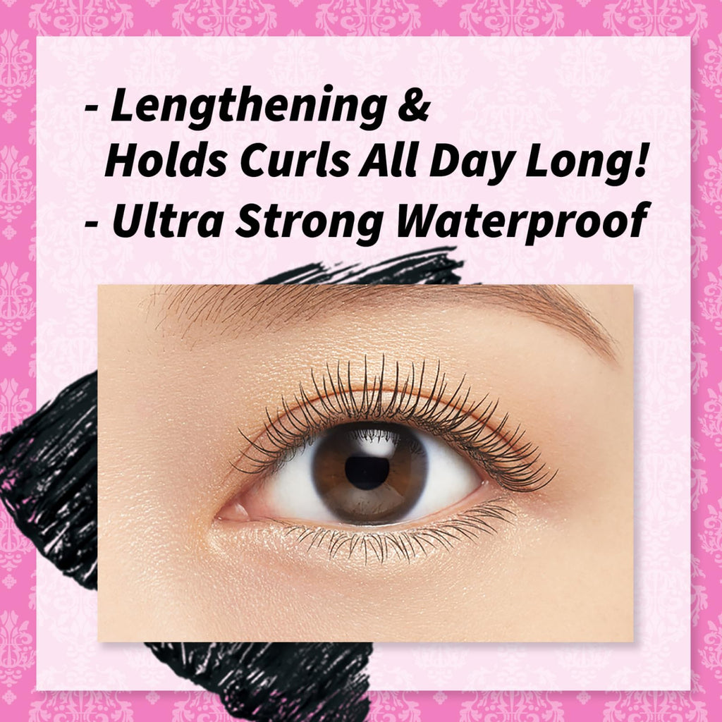 Heroine Make Mascara Black — Waterproof 5mm Long-Fiber for Length & Volume, Made in Japan