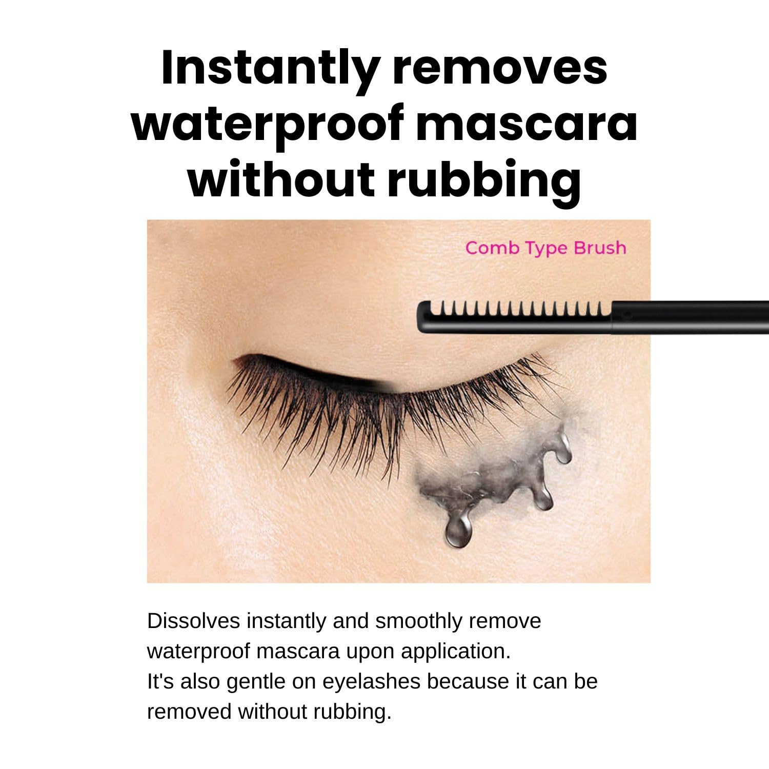 HEROINE MAKE by KISSME Mascara Remover – Fast-Acting Waterproof Mascara Remover, Gentle & Lash-Conditioning (2 ea)
