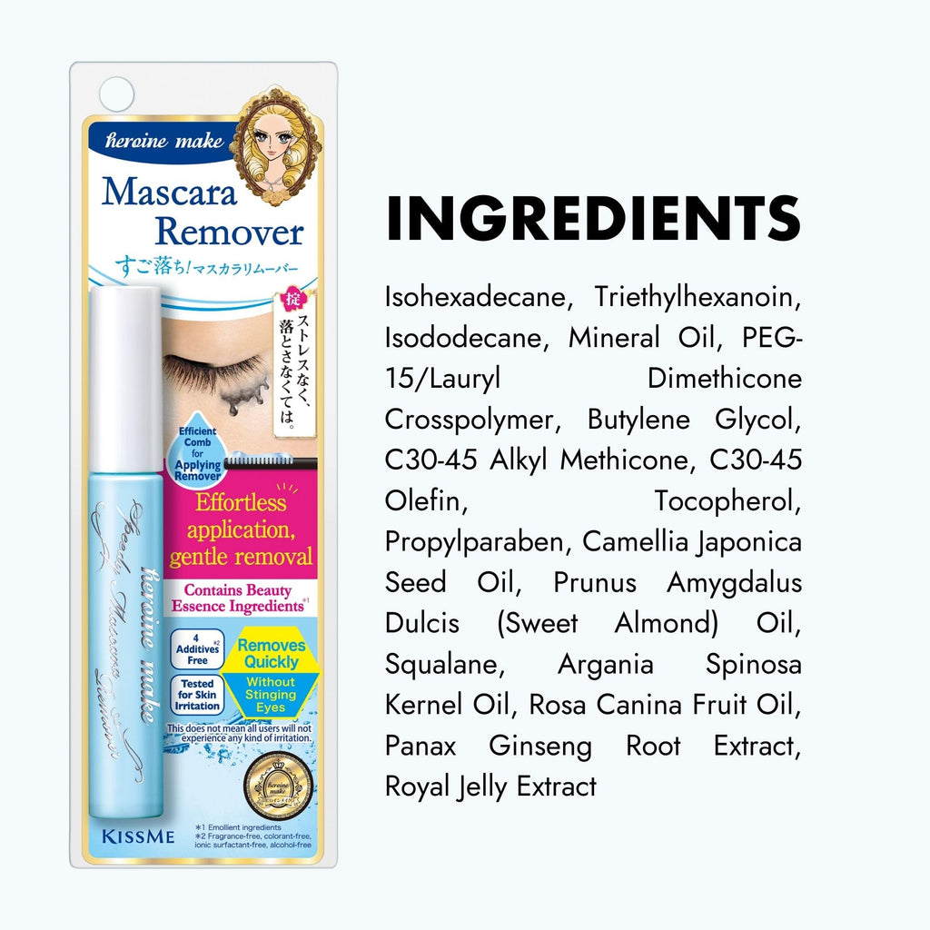 Heroine Make Speedy Mascara Remover | Gentle, Fast-Acting Waterproof Eye Makeup Remover